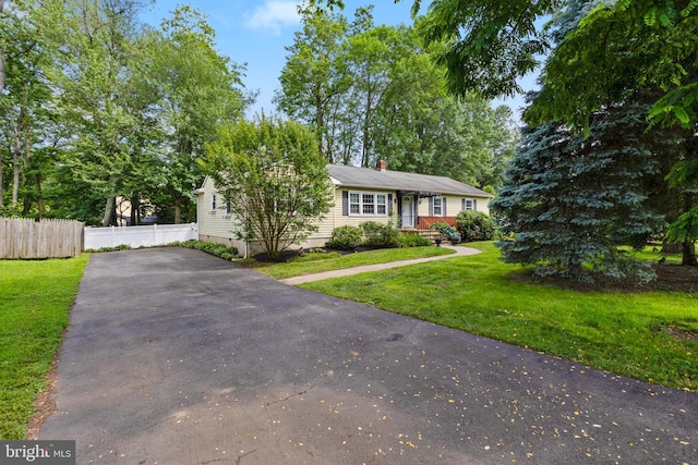3847 Quakerbridge Rd, Hamilton, NJ 08619 - view of front facade featuring driveway and a chimney