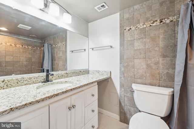 9810 Kingsbridge Dr Unit 102, Fairfax, VA 22031 - full bathroom with vanity, curtained shower, and tile patterned flooring