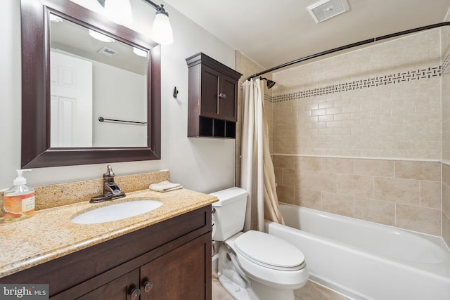 9810 Kingsbridge Dr Unit 102, Fairfax, VA 22031 - bathroom featuring vanity and shower / bathtub combination with curtain