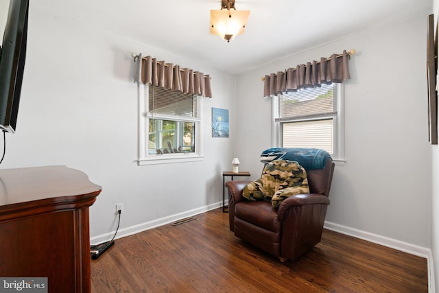 478 Alexander Ave, Maple Shade, NJ 08052 - sitting room featuring baseboards and wood finished floors