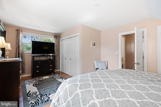 478 Alexander Ave, Maple Shade, NJ 08052 - bedroom with wood finished floors and a closet