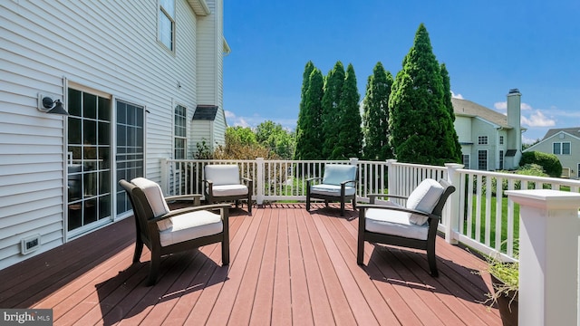 5510 Haverhill Ln, Doylestown, PA 18902 - wooden terrace with an outdoor hangout area
