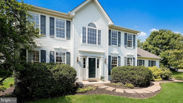 5510 Haverhill Ln, Doylestown, PA 18902 - colonial inspired home featuring a front lawn