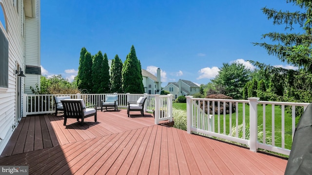5510 Haverhill Ln, Doylestown, PA 18902 - deck featuring a lawn and a residential view