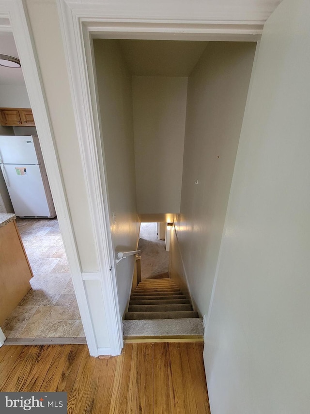 142 Fleetwood Ter, Silver Spring, MD 20910 - staircase featuring wood finished floors