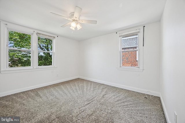 236 Lynn Rd, Ridley Park, PA 19078 - carpeted spare room with healthy amount of natural light and a ceiling fan