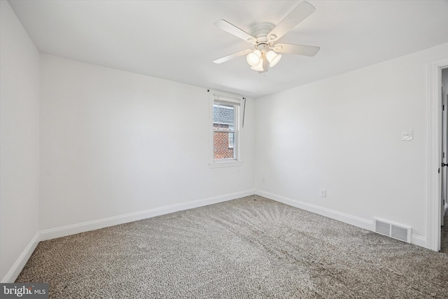 236 Lynn Rd, Ridley Park, PA 19078 - spare room featuring carpet flooring and a ceiling fan