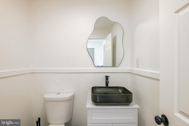 16 S 2nd St, Womelsdorf, PA 19567 - half bathroom featuring toilet and vanity