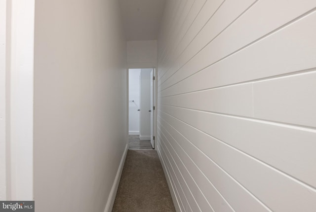 16 S 2nd St, Womelsdorf, PA 19567 - hall with dark colored carpet and baseboards