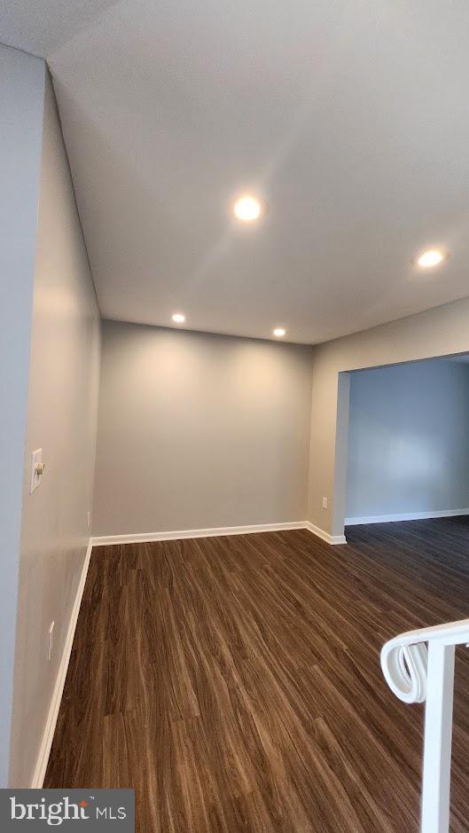 1756 Forest Park Dr, District Heights, MD 20747 - empty room with wood finished floors and recessed lighting