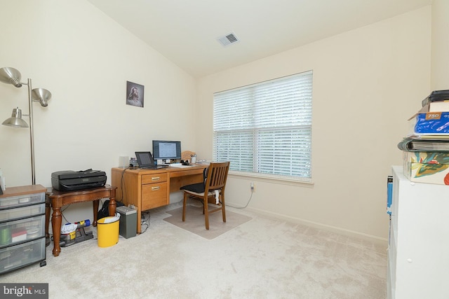 5819 Stream Pond Ct, Centreville, VA 20120 - carpeted office with lofted ceiling and baseboards