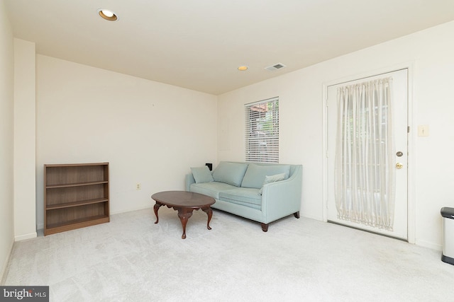 5819 Stream Pond Ct, Centreville, VA 20120 - carpeted living area with recessed lighting and baseboards