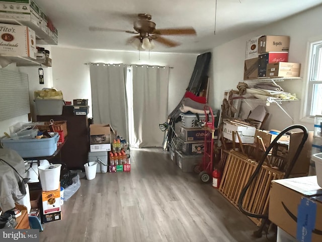 52 Henderson Ln, Willingboro, NJ 08046 - storage room featuring a ceiling fan