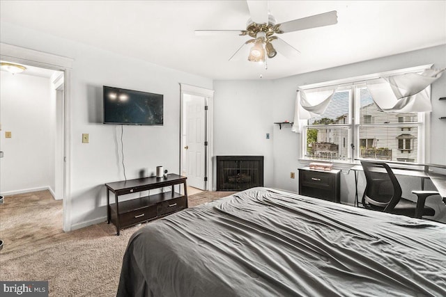 606 Knightsbridge Dr, Hagerstown, MD 21740 - bedroom with carpet flooring and ceiling fan