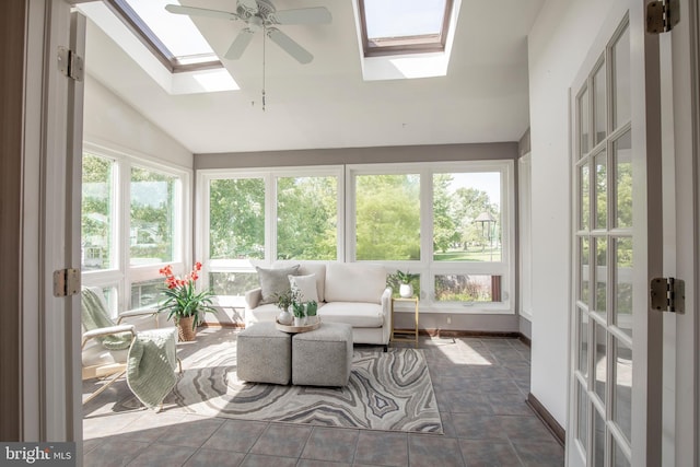505 Country Pointe Cir, Perkasie, PA 18944 - sunroom / solarium with a skylight and lofted ceiling