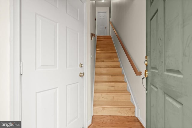 2044 Astilbe Way Unit 2044, Odenton, MD 21113 - staircase featuring wood finished floors and baseboards