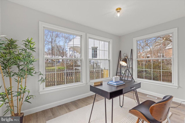 1705 Corwin Dr, Silver Spring, MD 20910 - office space with plenty of natural light and wood finished floors