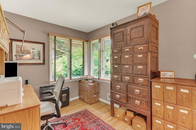 10135 Spring Pools Ln, Columbia, MD 21044 - office featuring light wood-style flooring and baseboards
