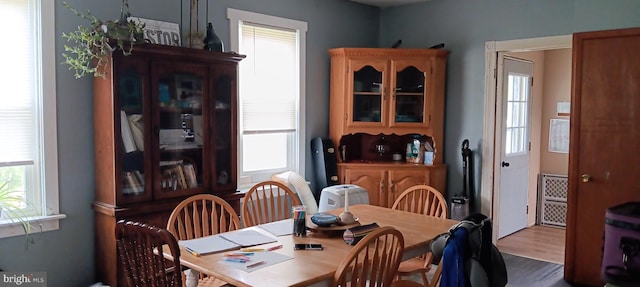 106 Center St, Manns Choice, PA 15550 - dining area featuring wood finished floors