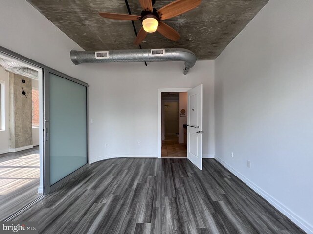 301 Massachusetts Ave NW Unit 301, Washington, DC 20001 - spare room with wood finished floors and a ceiling fan