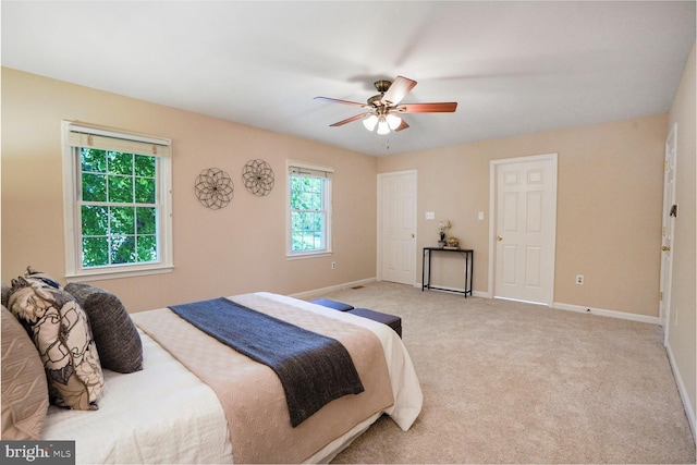 1429 Valley Mill Ct, Herndon, VA 20170 - bedroom with carpet floors and a ceiling fan