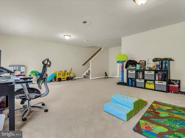 44 Munro Rd, Newark, DE 19711 - game room featuring carpet and a desk
