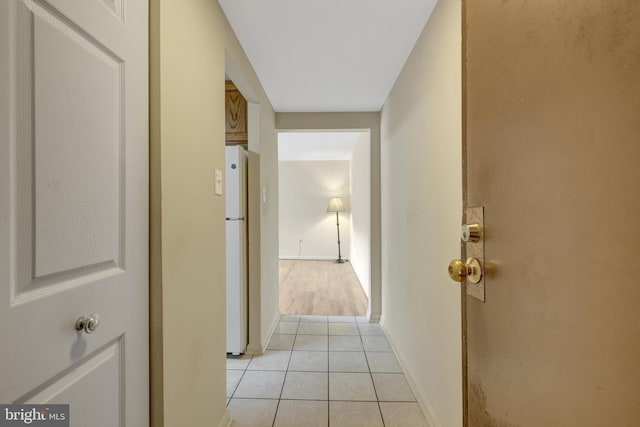 615 Center St Unit T3, Herndon, VA 20170 - hallway with light tile patterned floors and baseboards