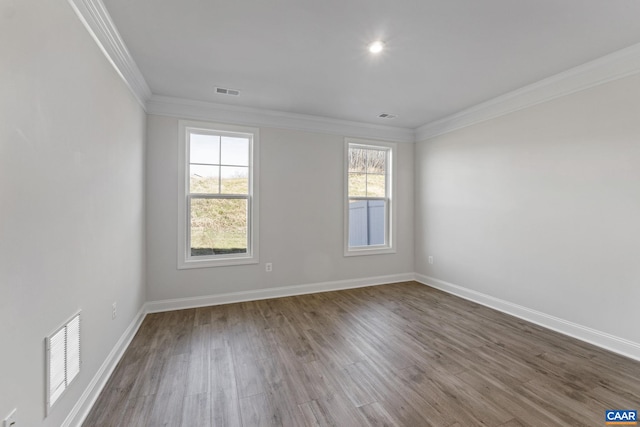 49 Ridgeline Dr, Waynesboro, VA 22980 - unfurnished room with crown molding and dark wood-type flooring