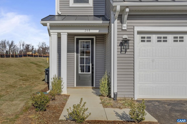 49 Ridgeline Dr, Waynesboro, VA 22980 - doorway to property featuring a standing seam roof, a metal roof, and a yard