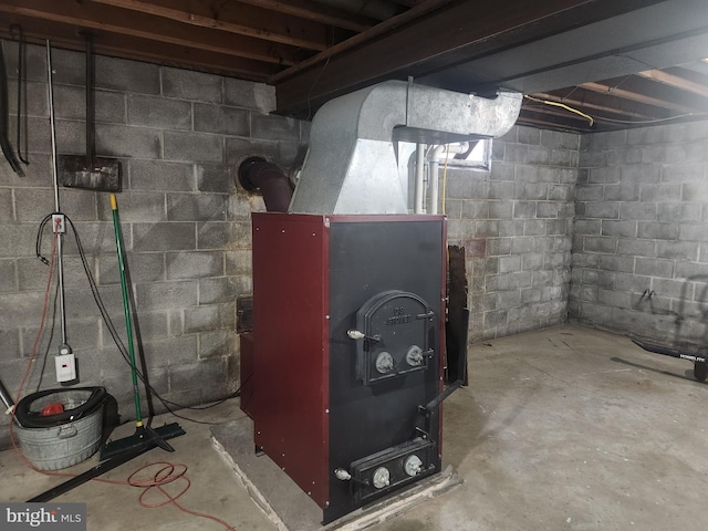 2569 White Oak Rd, Strasburg, PA 17579 - unfinished basement with heating unit