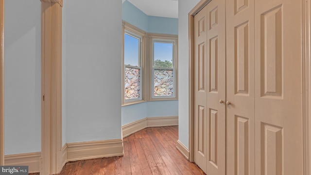 501 W 4th St, Bethlehem, PA 18015 - corridor featuring hardwood / wood-style flooring and baseboards