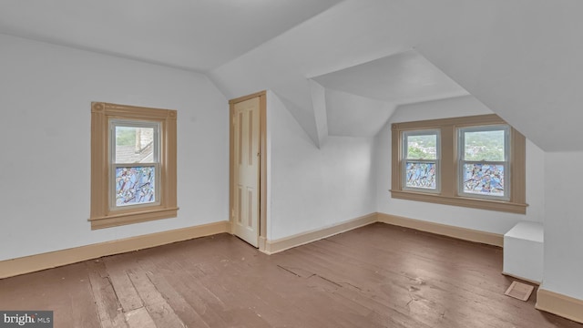 501 W 4th St, Bethlehem, PA 18015 - additional living space with hardwood / wood-style floors and lofted ceiling