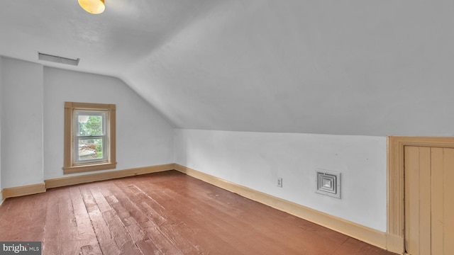 501 W 4th St, Bethlehem, PA 18015 - additional living space featuring vaulted ceiling and hardwood / wood-style flooring