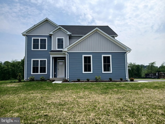 1909 Hughes Shop Rd, Westminster, MD 21158 - view of front of house featuring a front lawn and board and batten siding