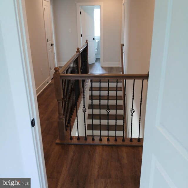 1909 Hughes Shop Rd, Westminster, MD 21158 - stairs featuring wood finished floors and baseboards