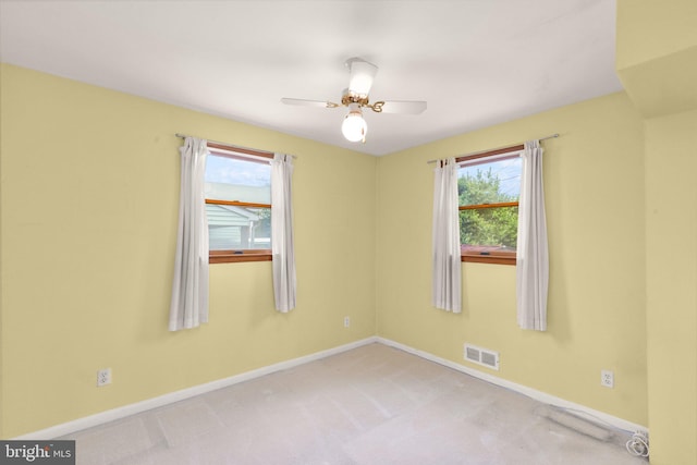 2216 Gaylawn Dr, Halethorpe, MD 21227 - carpeted spare room featuring baseboards and ceiling fan