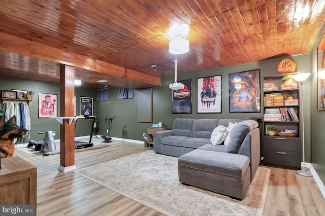 12513 Dardanelle Ct, Herndon, VA 20170 - living room with wooden ceiling and wood finished floors