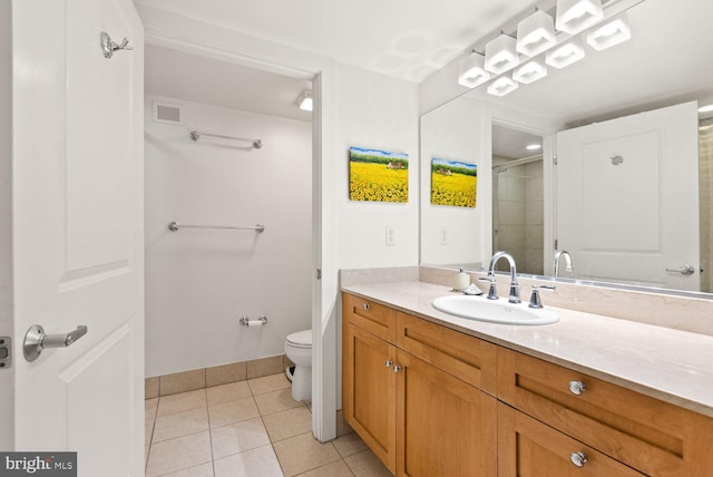 2328 Champlain St NW Unit 101, Washington, DC 20009 - full bathroom featuring tile patterned flooring, vanity, and a shower with shower door