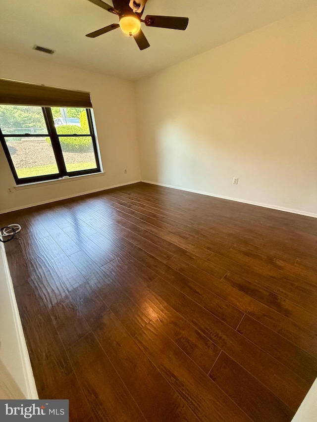301 Byberry Rd Unit H10, Philadelphia, PA 19116 - unfurnished room with dark wood-type flooring and a ceiling fan