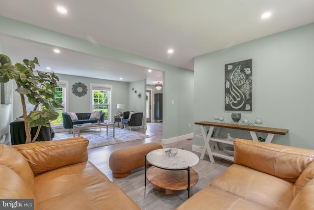 11726 Lariat Ln, Oakton, VA 22124 - living room with recessed lighting and wood finished floors