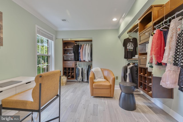 11726 Lariat Ln, Oakton, VA 22124 - walk in closet featuring light wood-style floors
