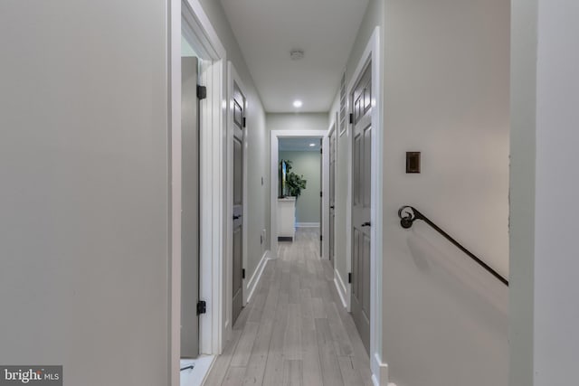 11726 Lariat Ln, Oakton, VA 22124 - hallway featuring light wood finished floors and recessed lighting