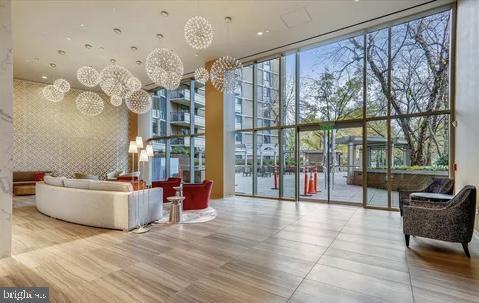 4620 N Park Ave N Unit 502W, Chevy Chase, MD 20815 - lobby with floor to ceiling windows