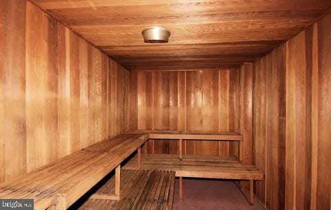 4620 N Park Ave N Unit 502W, Chevy Chase, MD 20815 - sauna / steam room with wooden ceiling and wood walls