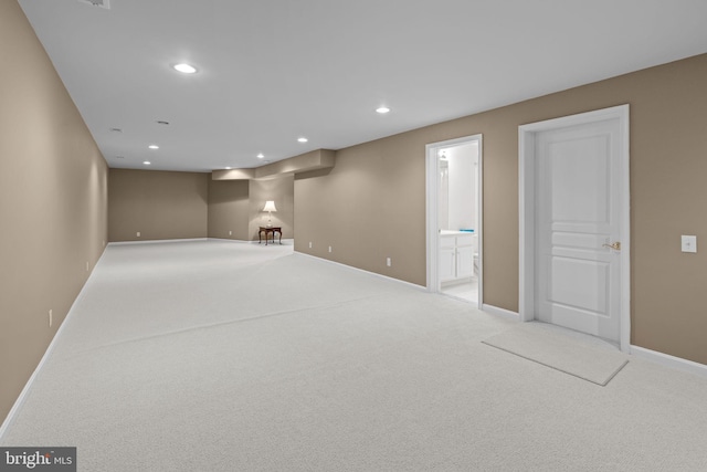 14 Mcconkey Dr, Washington Crossing, PA 18977 - finished below grade area featuring carpet floors and recessed lighting