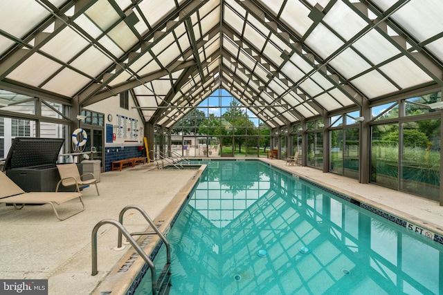 14 Mcconkey Dr, Washington Crossing, PA 18977 - indoor pool with a patio