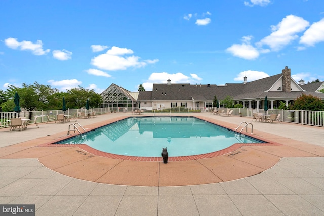 14 Mcconkey Dr, Washington Crossing, PA 18977 - community pool featuring a patio area