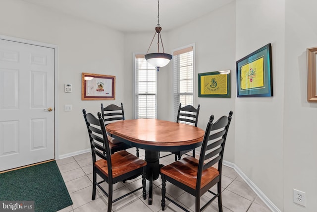 14 Mcconkey Dr, Washington Crossing, PA 18977 - dining area with light tile patterned flooring and baseboards
