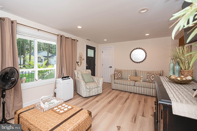 120 Robin Hood, Ocean Pines, MD 21811 - living room with light wood-style floors and recessed lighting
