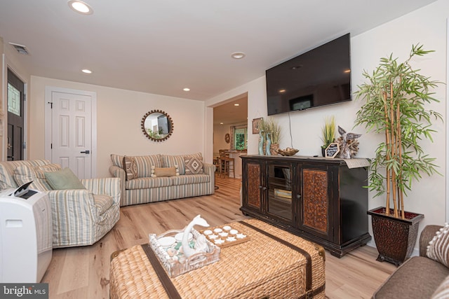 120 Robin Hood, Ocean Pines, MD 21811 - living area with light wood finished floors and recessed lighting